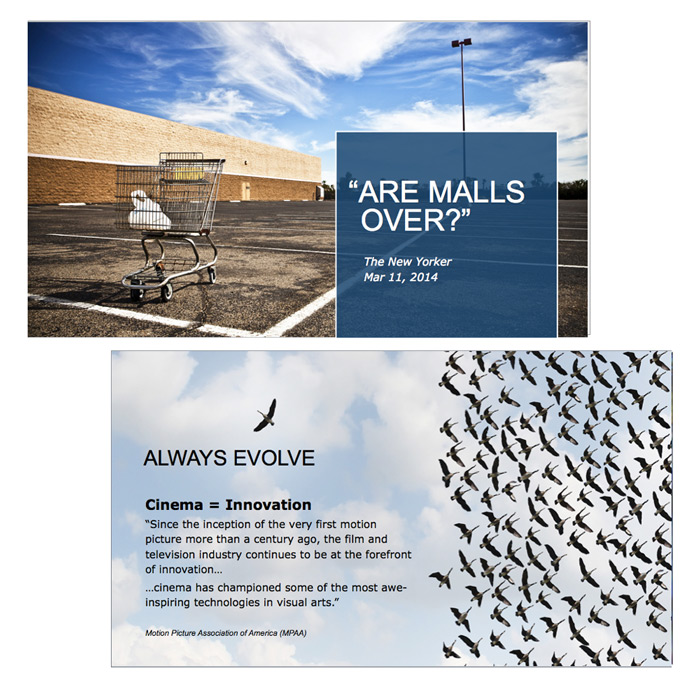 Brand Strategy and credentials presentation for Cineplex Digital Solutions