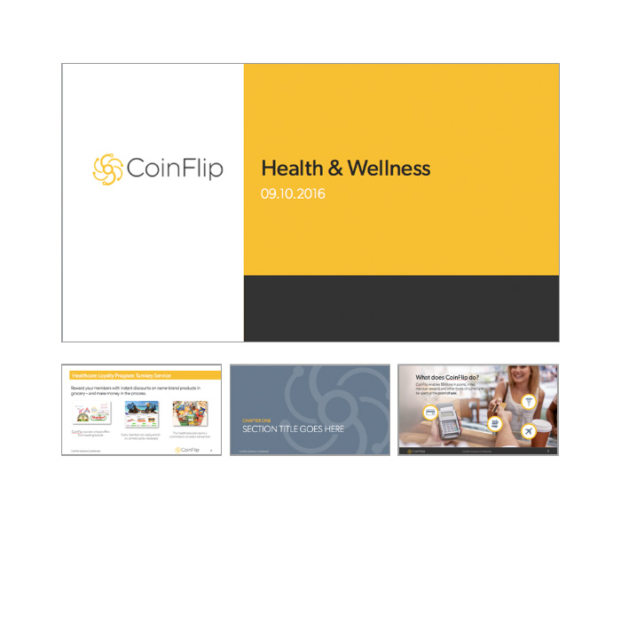 Brand identity, collateral design and content creation for CoinFlip