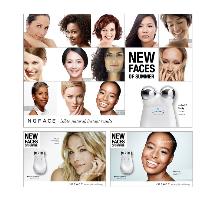 Campaign strategy, proposed Digital plan and concept creation for NuFace